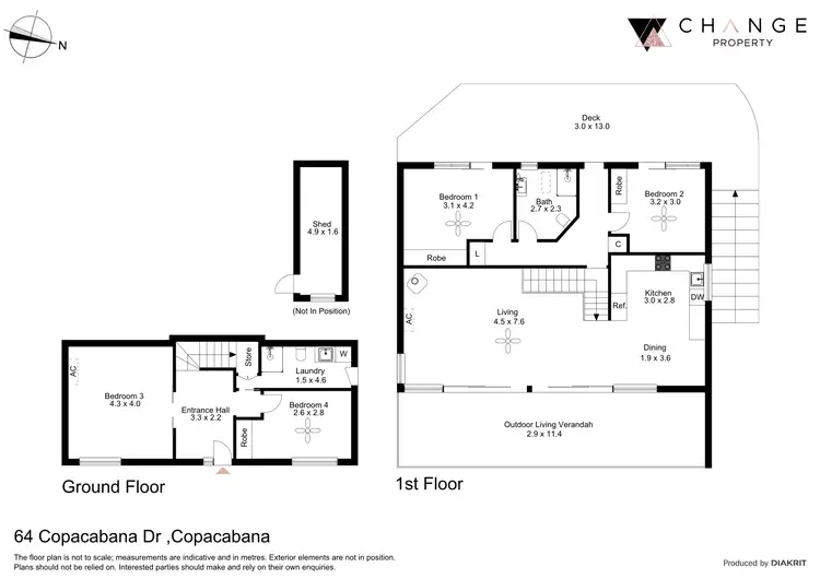 Floorplan of Homely house listing, 64 Copacabana Drive, Copacabana NSW 2251