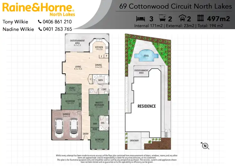 Floorplan of Homely house listing, 69 Cottonwood Circuit, North Lakes QLD 4509