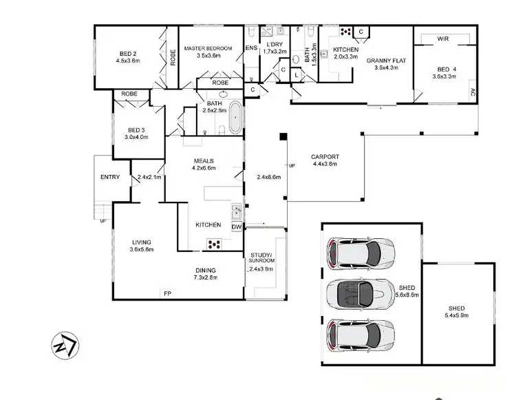 Floorplan of Homely house listing, 67 Harle Street, Abermain NSW 2326