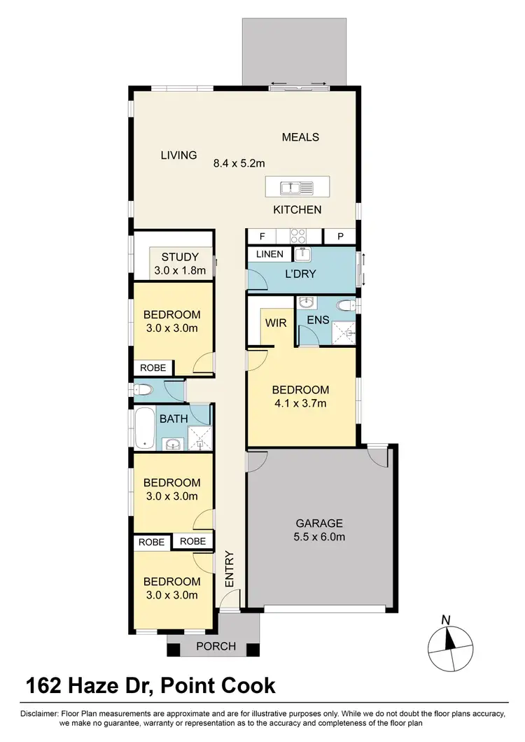 Floorplan of Homely house listing, 162 Haze Drive, Point Cook VIC 3030