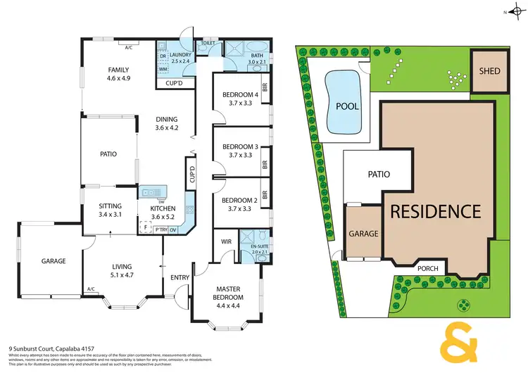 Floorplan of Homely house listing, 9 Sunburst Court, Capalaba QLD 4157