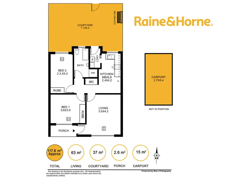 Floorplan of Homely unit listing, 5/8 Sheridan Street, Woodville North SA 5012