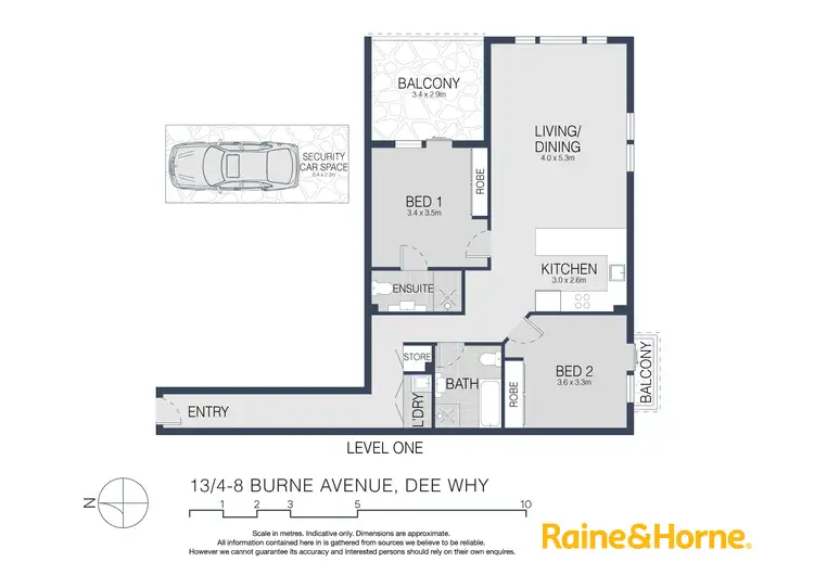 Floorplan of Homely apartment listing, 13/4-8 Burne Avenue, Dee Why NSW 2099