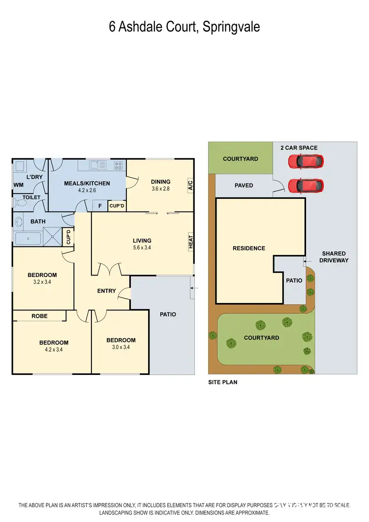 Floorplan of Homely unit listing, 1/6 Ashdale Court, Springvale VIC 3171