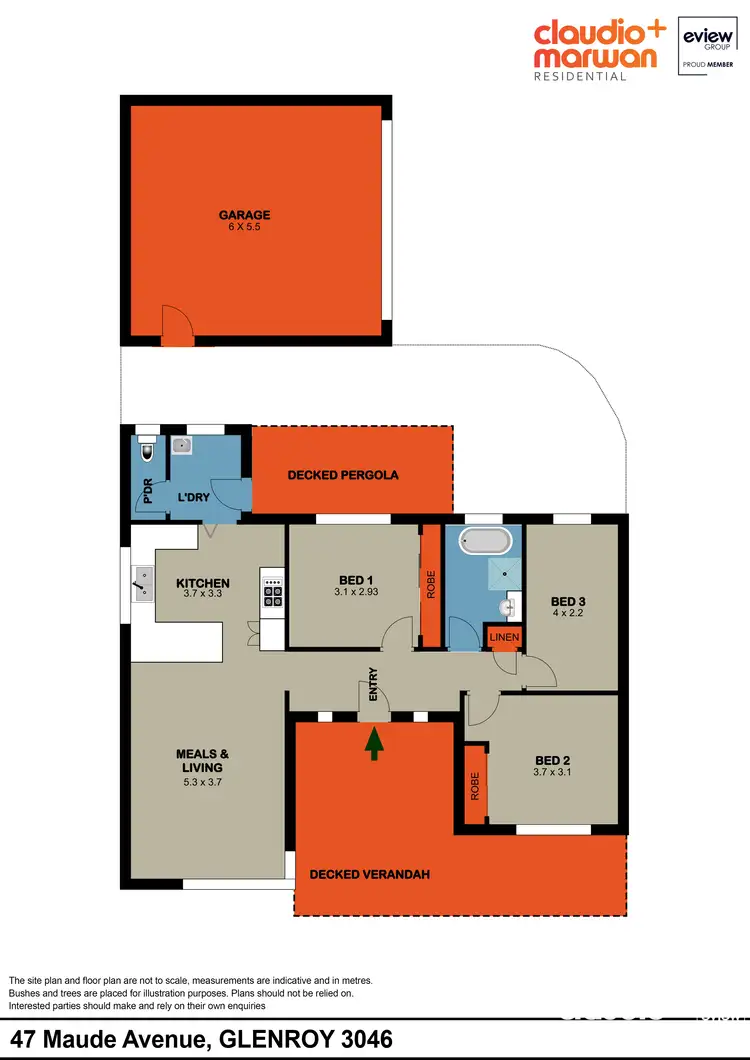 Floorplan of Homely house listing, 47 Maude Avenue, Glenroy VIC 3046