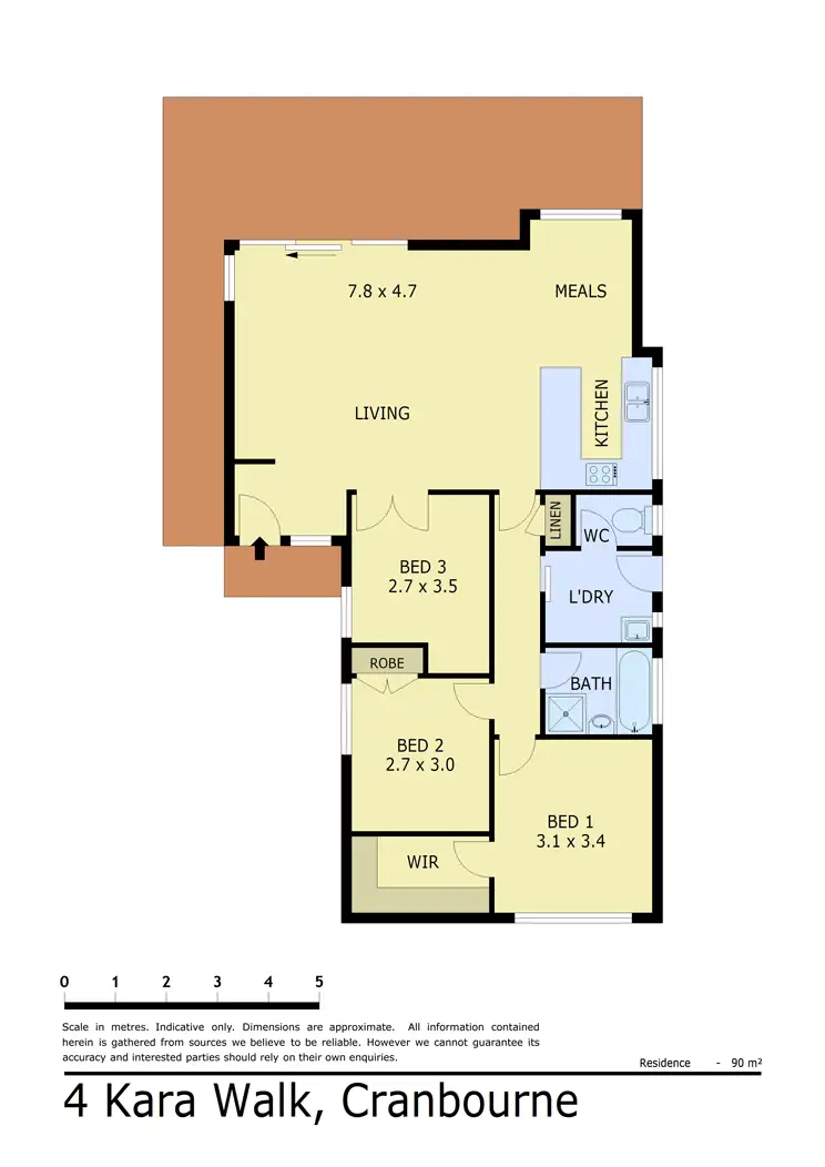 Floorplan of Homely house listing, 4 Kara Walk, Cranbourne VIC 3977