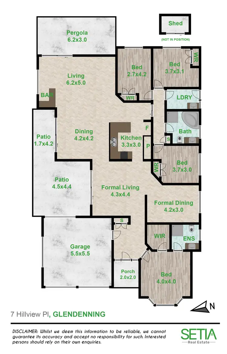 Floorplan of Homely house listing, 7 Hillview Place, Glendenning NSW 2761