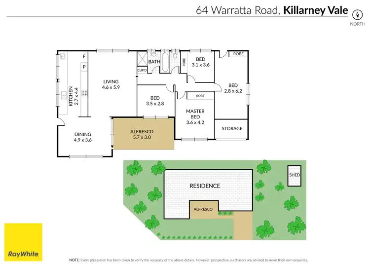 Floorplan of Homely house listing, 64 Warratta Road, Killarney Vale NSW 2261