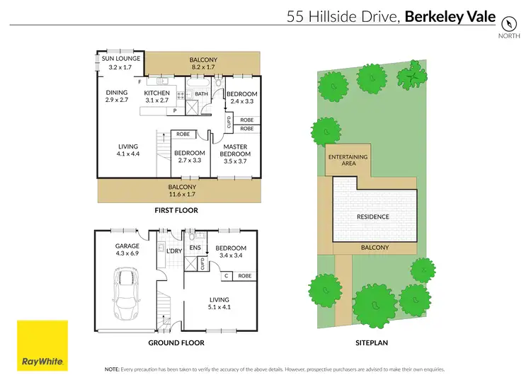 Floorplan of Homely house listing, 55 Hillside Drive, Berkeley Vale NSW 2261