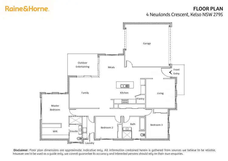 Floorplan of Homely house listing, 4 Newlands Crescent, Kelso NSW 2795