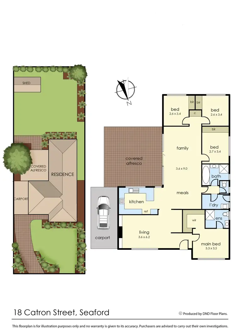 Floorplan of Homely house listing, 18 Catron Street, Seaford VIC 3198