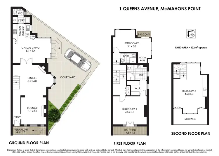 Floorplan of Homely house listing, 1 Queens Avenue, Mcmahons Point NSW 2060