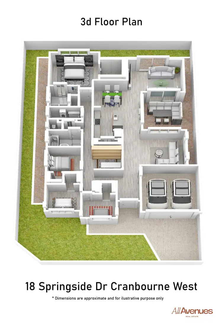 Floorplan of Homely house listing, 18 Springside Drive, Cranbourne West VIC 3977
