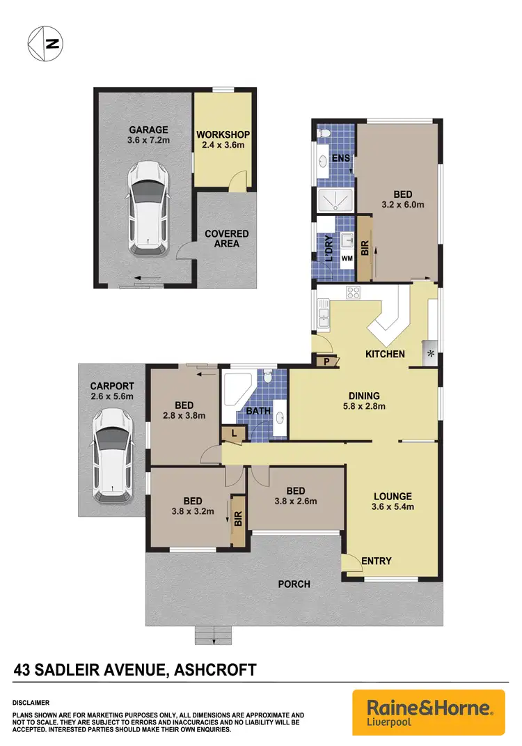 Floorplan of Homely house listing, 43 Sadleir Avenue, Ashcroft NSW 2168