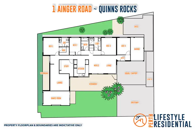 Floorplan of Homely house listing, 1 Ainger Road, Quinns Rocks WA 6030