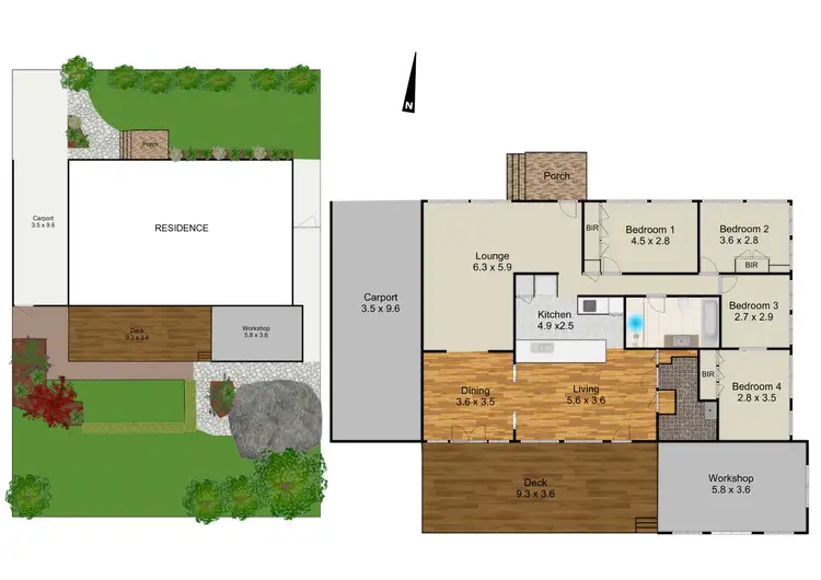 Floorplan of Homely house listing, 5 Simon Place, Hornsby Heights NSW 2077