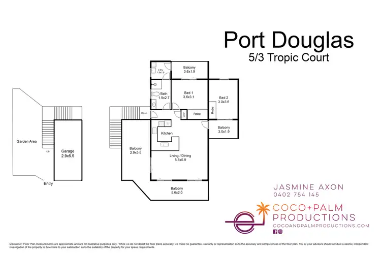 Floorplan of Homely unit listing, 5/3 Tropic Court (CORALANDA), Port Douglas QLD 4877