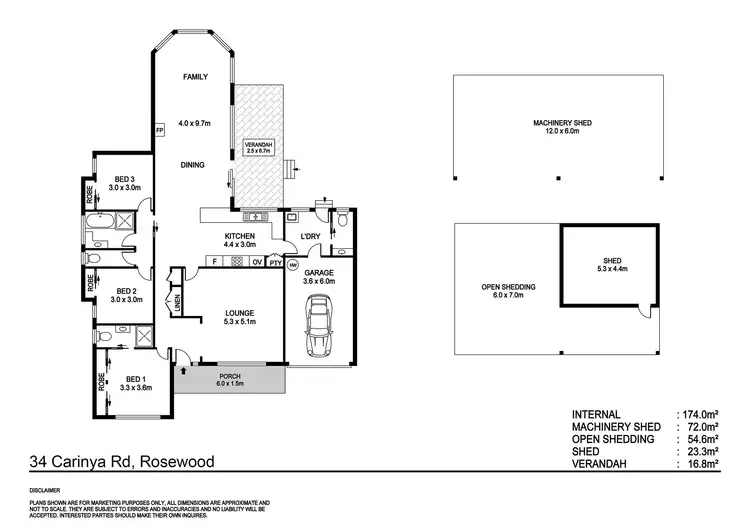 Floorplan of Homely rural property listing, 34 Carinya Road, Wauchope NSW 2446