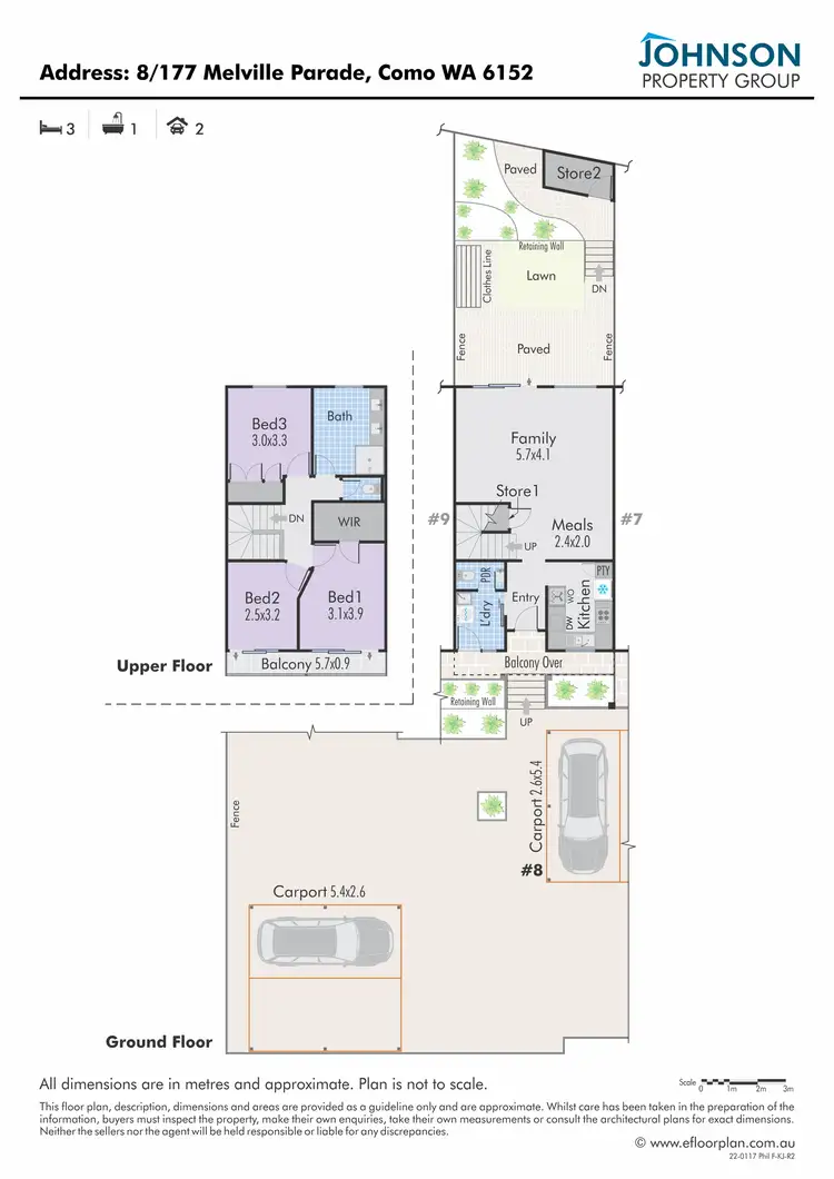 Floorplan of Homely villa listing, 8/177 Melville Parade, Como WA 6152