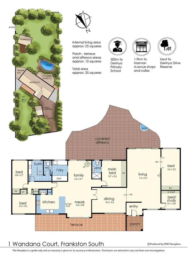 Floorplan of Homely house listing, 1 Wandana Court, Frankston South VIC 3199