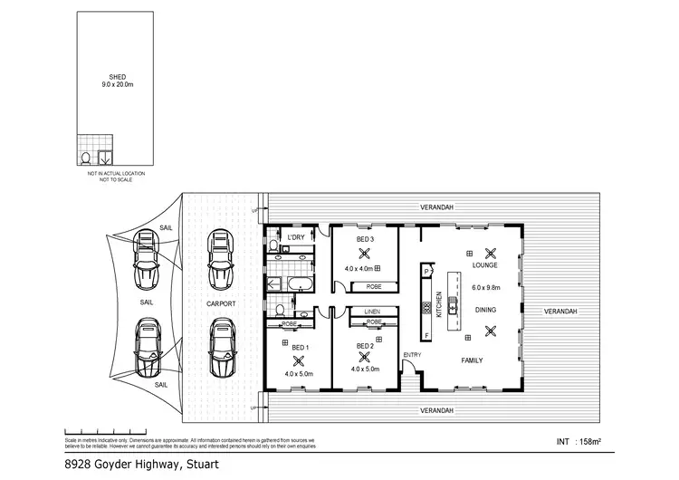 Floorplan of Homely rural property listing, 8928 Goyder Highway, Morgan SA 5320
