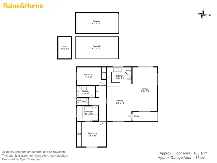 Floorplan of Homely house listing, 1/9 Napoleon Street, Richmond TAS 7025