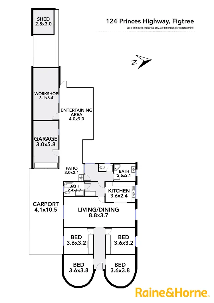 Floorplan of Homely house listing, 124 Princes Highway, Figtree NSW 2525