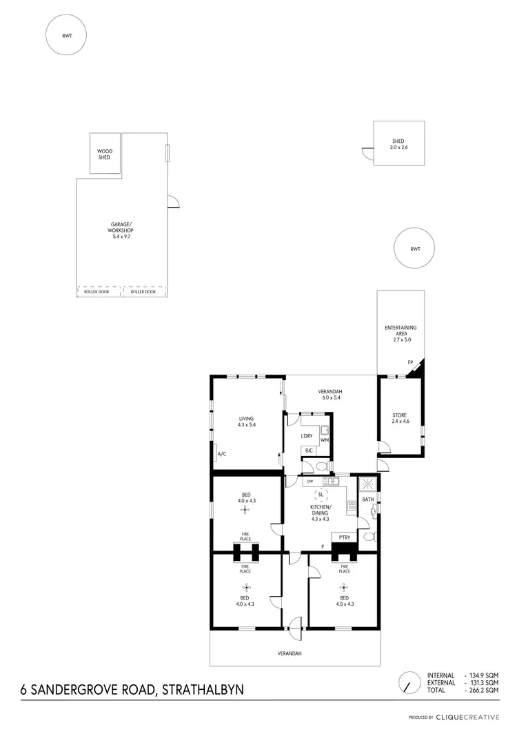 Floorplan of Homely house listing, 6 Sandergrove Road, Strathalbyn SA 5255