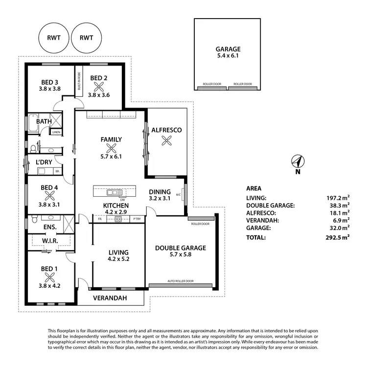 Floorplan of Homely house listing, 1 Fairweather Drive, Strathalbyn SA 5255