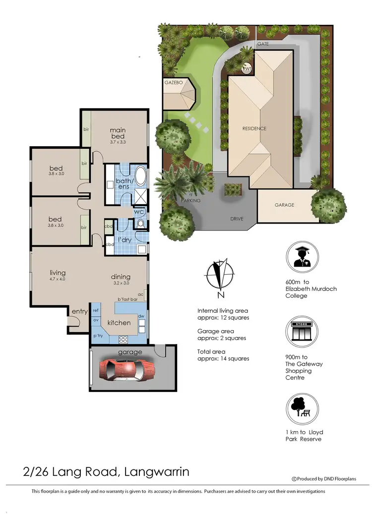 Floorplan of Homely house listing, 2/26 Lang Road, Langwarrin VIC 3910