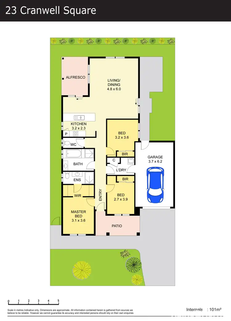 Floorplan of Homely house listing, 23 Cranwell Square, Caroline Springs VIC 3023