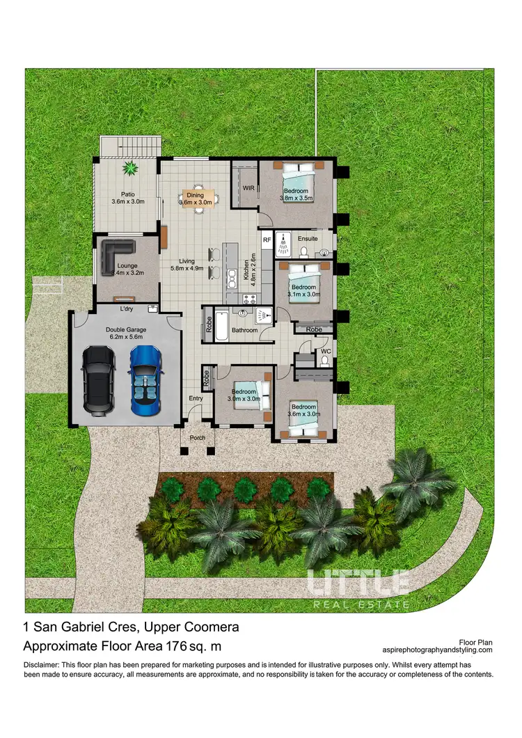 Floorplan of Homely house listing, 1 San Gabriel Crescent, Upper Coomera QLD 4209
