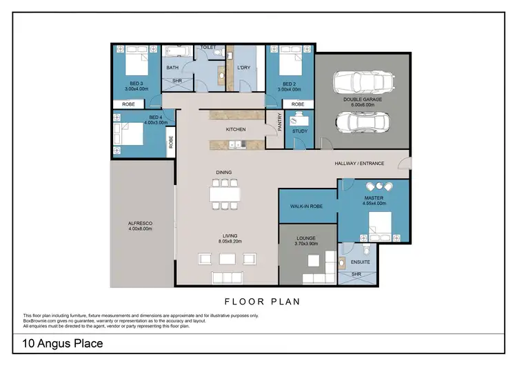 Floorplan of Homely house listing, 10 Angus Place, Tamworth NSW 2340