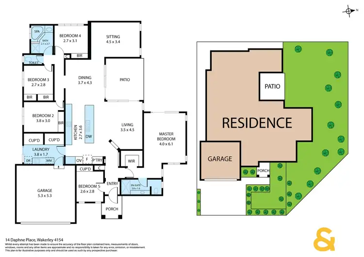 Floorplan of Homely house listing, 14 Daphne Place, Wakerley QLD 4154