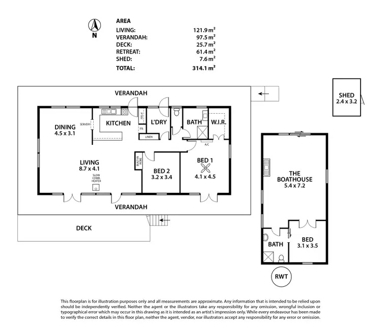 Floorplan of Homely house listing, 2 Clayton Street, Clayton Bay SA 5256