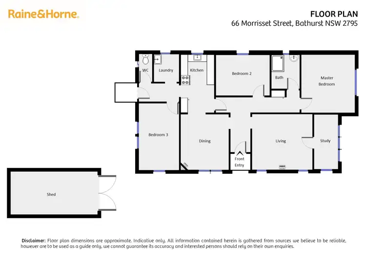 Floorplan of Homely house listing, 66 Morrisset Street, Bathurst NSW 2795