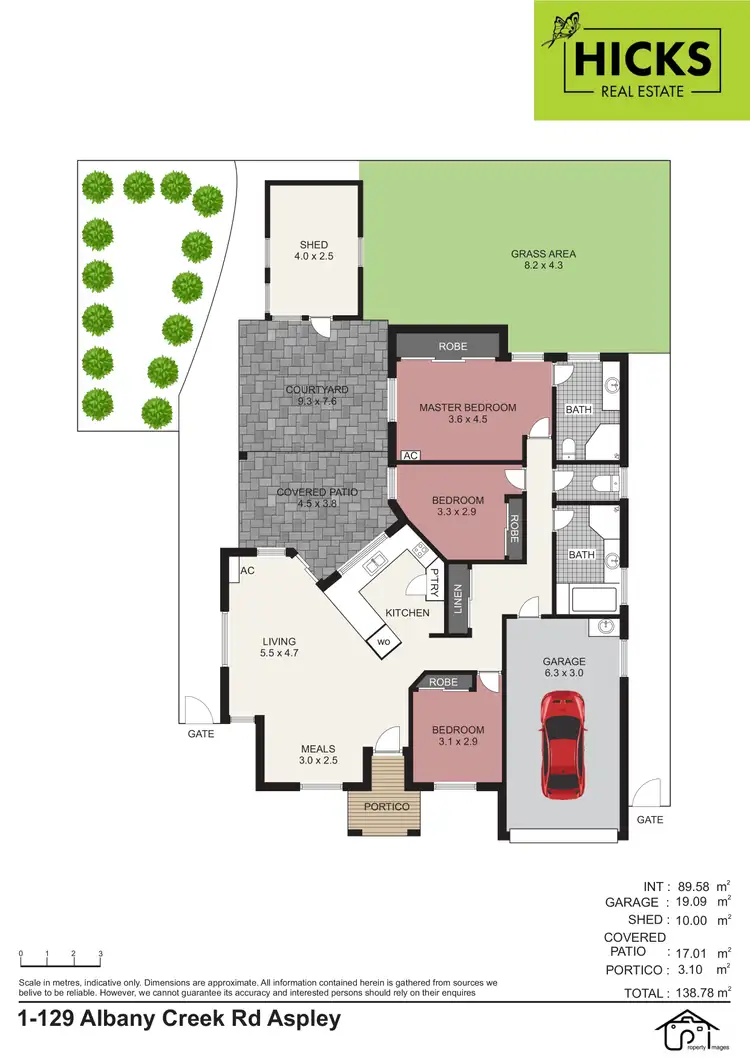 Floorplan of Homely villa listing, 1/129 Albany Creek Road, Aspley QLD 4034