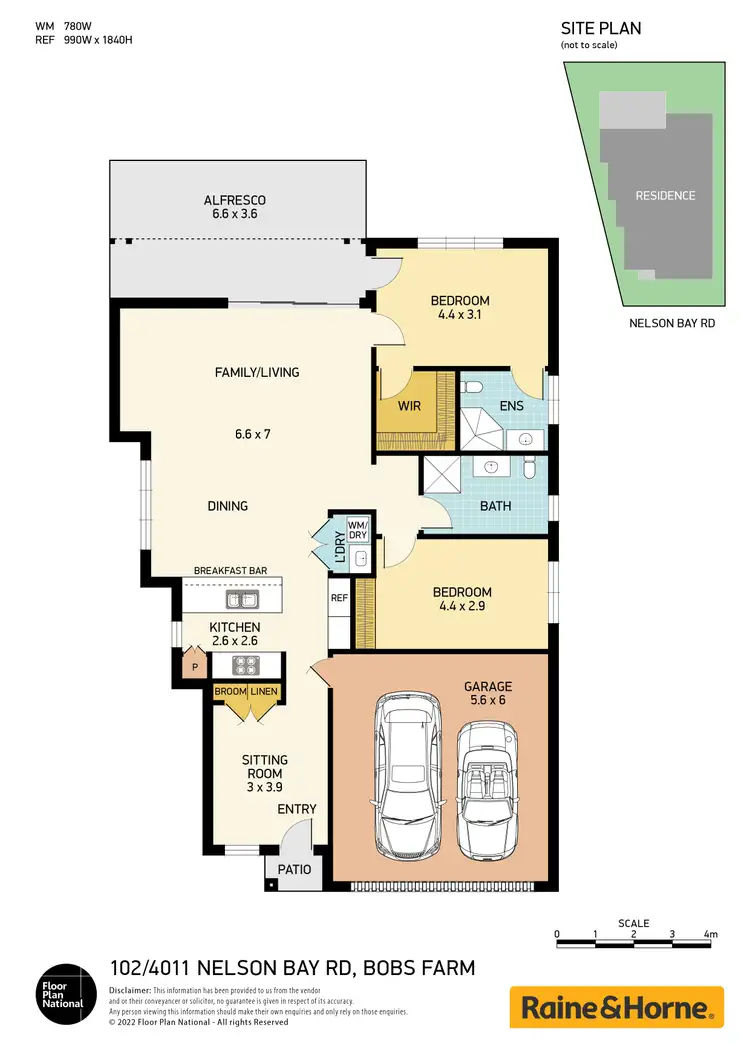 Floorplan of Homely villa listing, 102/4011 Nelson Bay Road, Bobs Farm NSW 2316