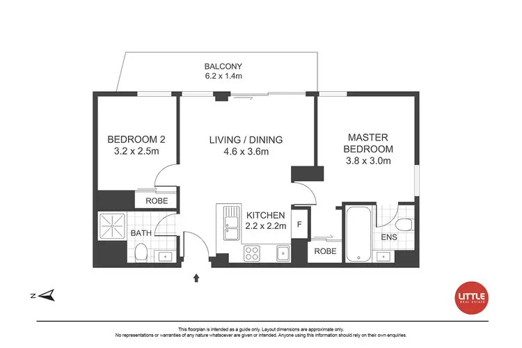 Floorplan of Homely unit listing, 1506/653-659 George Street, Haymarket NSW 2000