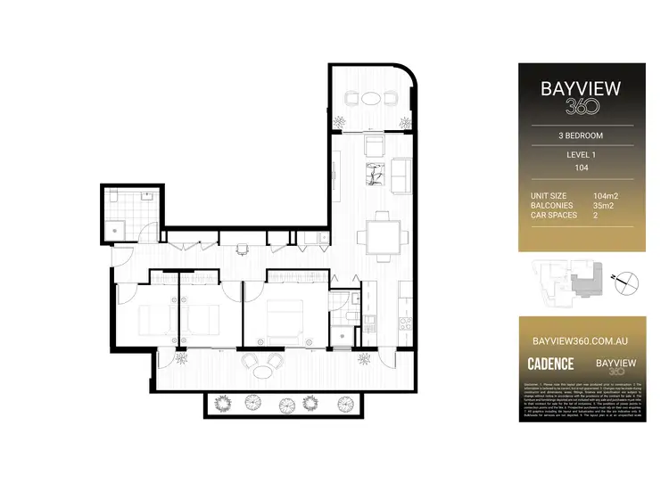 Floorplan of Homely apartment listing, 104/1 Harrow Road, Bexley NSW 2207