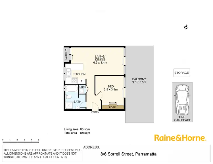 Floorplan of Homely apartment listing, 8/6 Sorrell Street, Parramatta NSW 2150