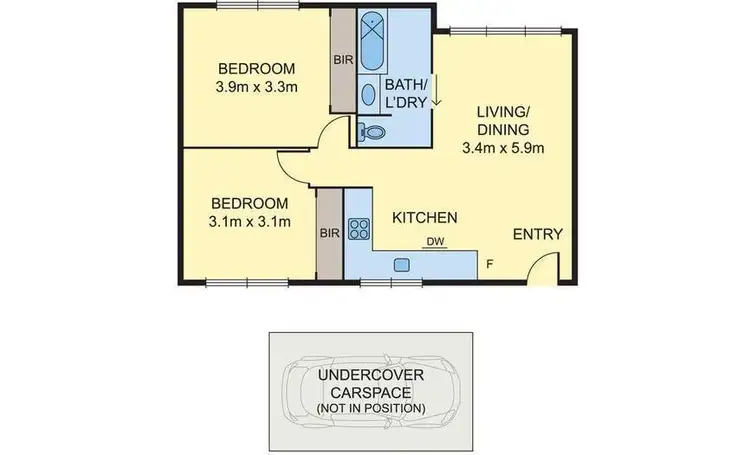 Floorplan of Homely apartment listing, 4/294 Nicholson Street, Seddon VIC 3011