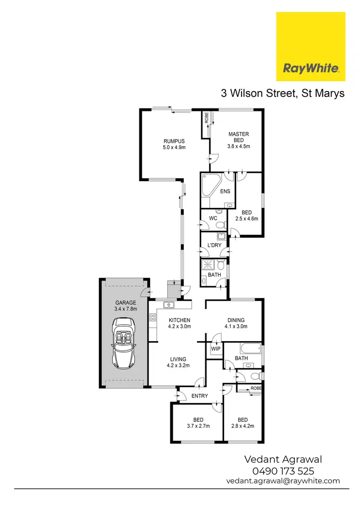 Floorplan of Homely house listing, 3 Wilson Street, St Marys NSW 2760