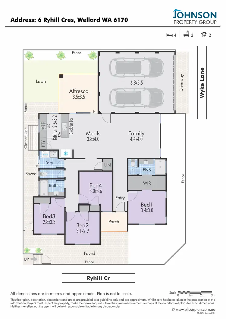 Floorplan of Homely house listing, 6 Ryhill Crescent, Wellard WA 6170