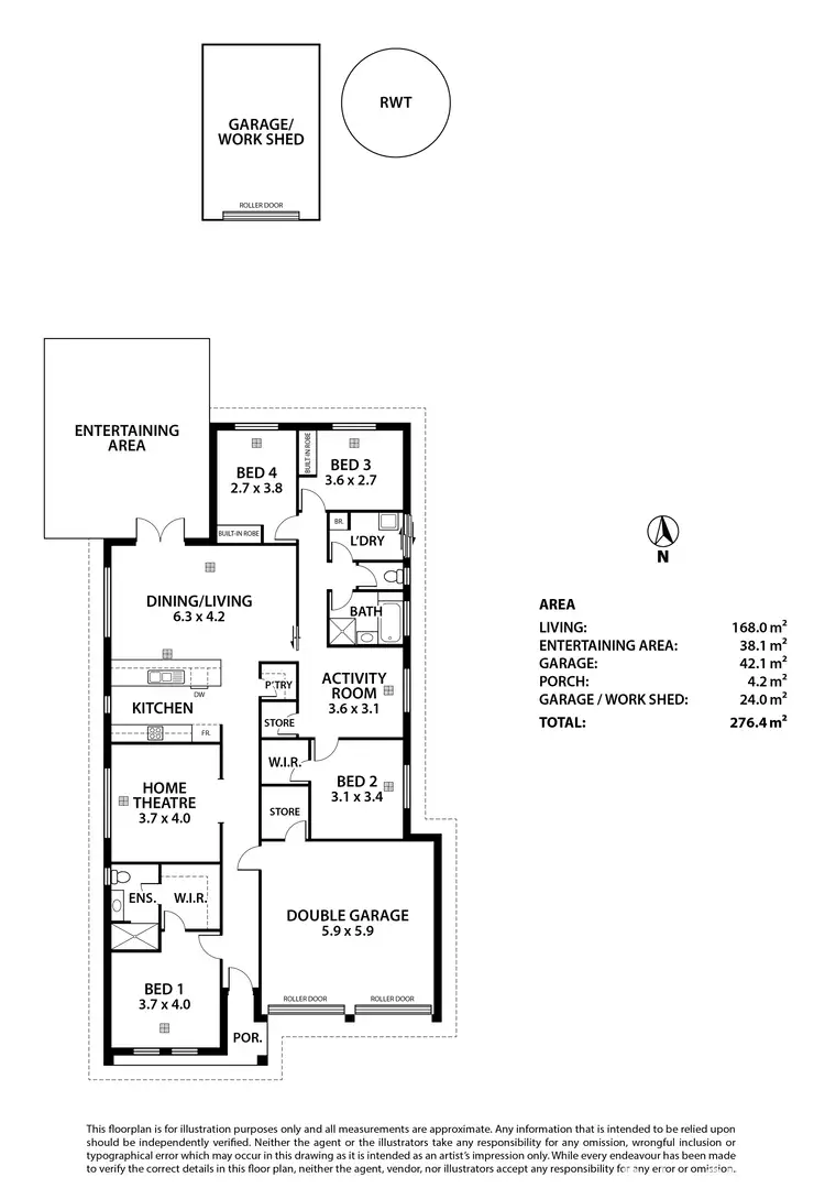 Floorplan of Homely house listing, 18 Davey Street, Strathalbyn SA 5255