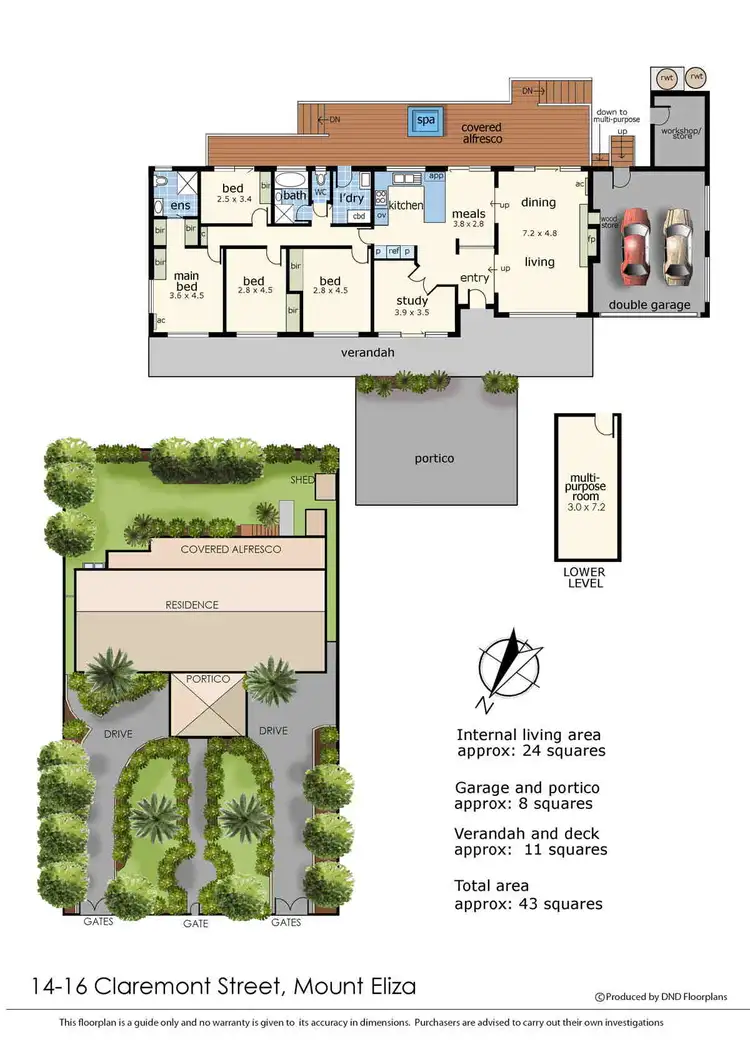 Floorplan of Homely house listing, 14-16 Claremont Street, Mount Eliza VIC 3930