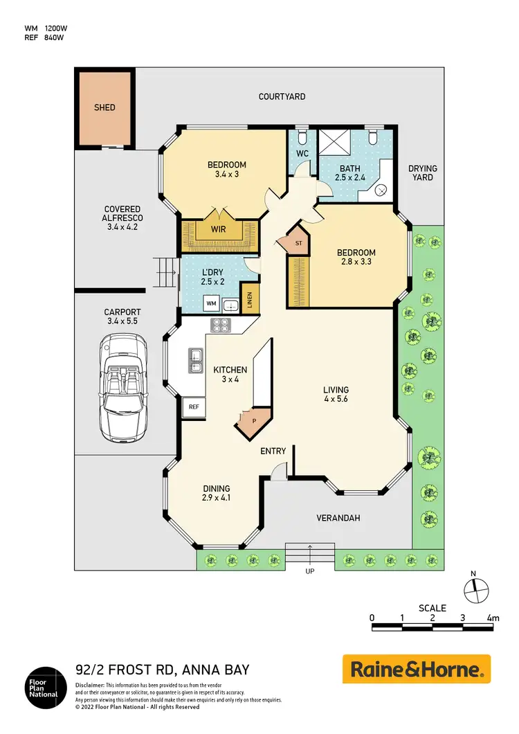 Floorplan of Homely villa listing, 92/2 Frost Road, Anna Bay NSW 2316
