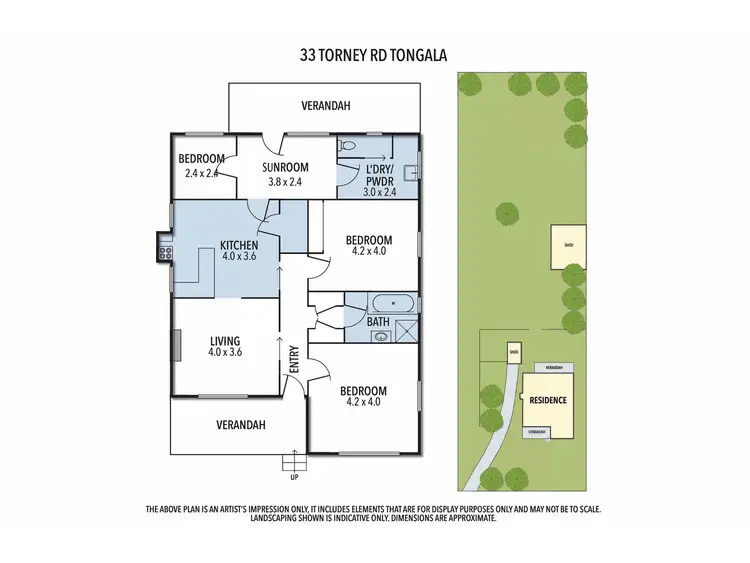 Floorplan of Homely house listing, 33 Torney Street, Tongala VIC 3621
