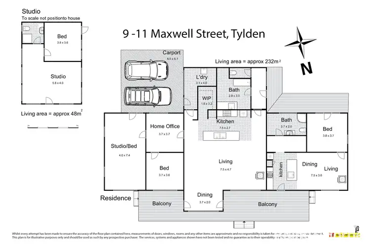 Floorplan of Homely house listing, 9-11 Maxwell Street, Tylden VIC 3444