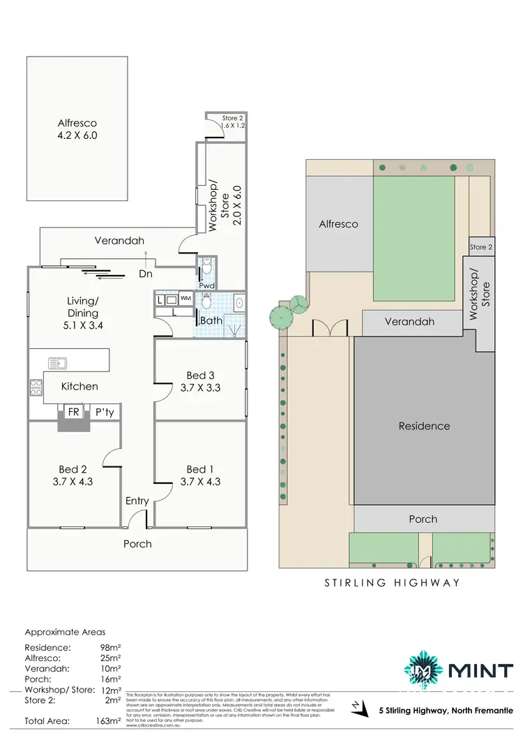 Floorplan of Homely house listing, 5 Stirling Highway, North Fremantle WA 6159